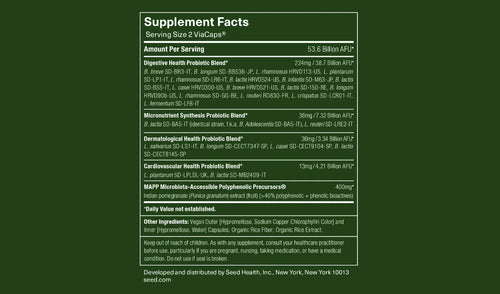 Seed DS-01 Daily Synbiotic - Prebiotic and Probiotic for Women & Men - Digestive Health, Gut Health, Immune Support, Bloating & Constipation Relief - Vegan & Shelf-Stable - 30-Day Starter (60ct)